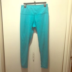 Bright teal leggings